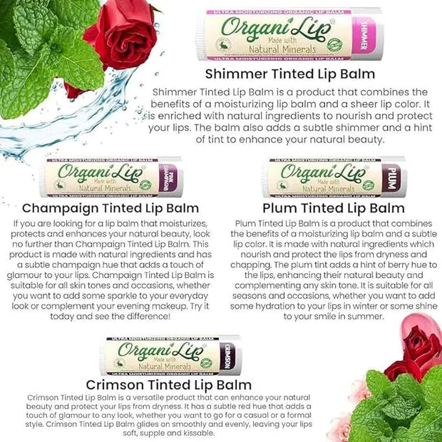 Tinted Lip Balm Moisturizer - Natural Colors