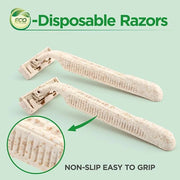 50Pcs Eco-friendly Disposable Razors Men|Safety Razor Dermaplaning Razors for Men & Women Shaving Body Facial Hair Shavers...