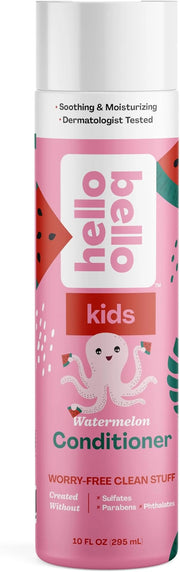 Hello Bello Kid’s Conditioner, Hypoallergenic, pH-Balanced and Dermatologist-Tested, Watermelon, 10 Fl Oz (1 Pack) - Produ...