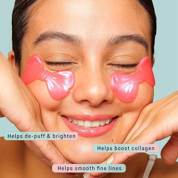 SpaLife PRETTY IN PINK UNDEREYE MASK & PIMPLE PATCH DUO – Hydrogel Undereye Patches for Dark Circles, Puffy Eyes – Hydroco...