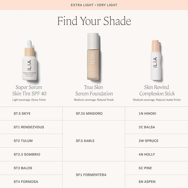 ILIA - Skin Rewind Complexion Stick - Foundation + Concealer + Skincare | Non-Toxic, Vegan, Cruelty-Free, Clean Makeup (4N...