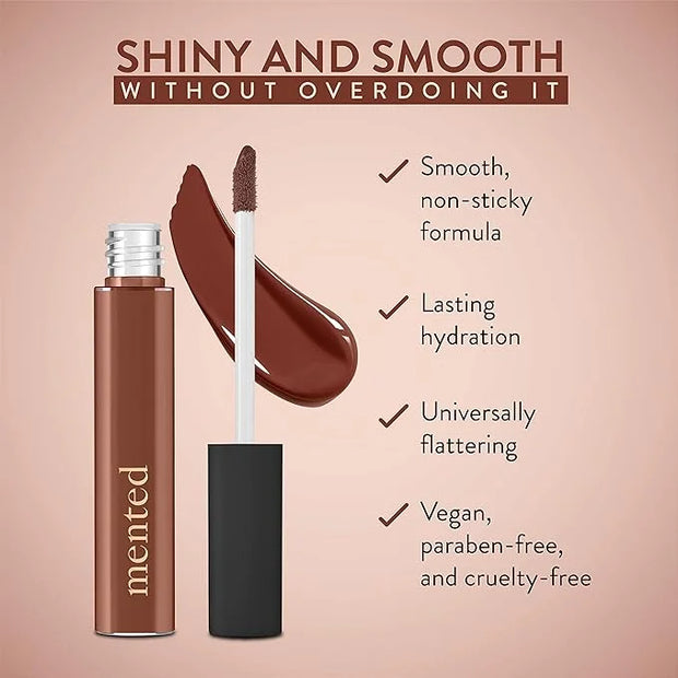Mented Cosmetics Lip Gloss for Women Tinted Lip Balm Stain, Long Lasting Buildable Moisturizing Lipgloss Lipstick Topper, ...