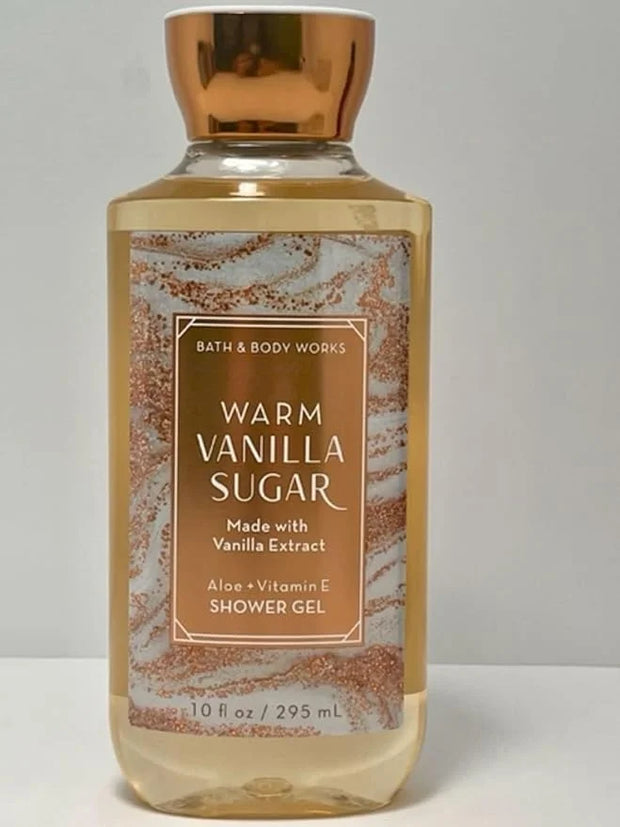 Bath and Body Works Warm Vanilla Sugar Shower Gel Wash 10 Ounce - Product Image
