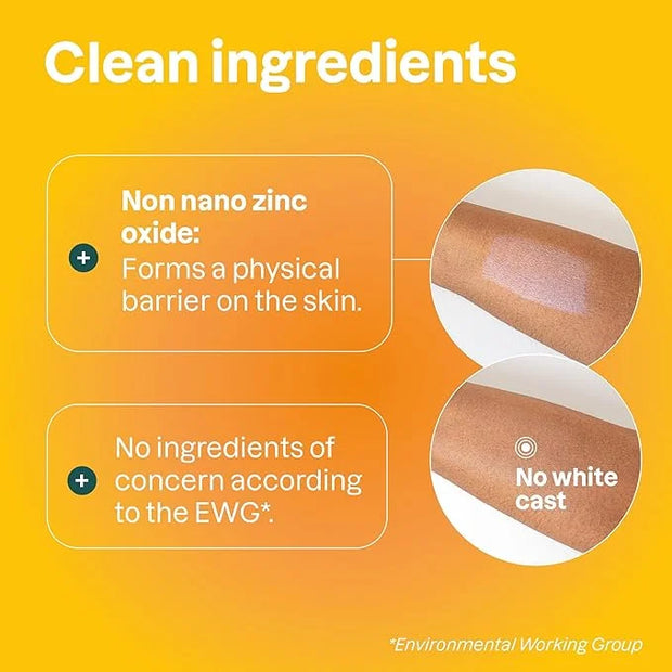 ATTITUDE Mineral Sunscreen Stick with Zinc Oxide, SPF 30, EWG Verified, Plastic-Free, Broad Spectrum UVA/UVB Protection, D...