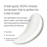 Supergoop! PLAY 100% Mineral Lotion - 3.4 fl oz - Broad Spectrum SPF 30 Sunscreen for Face & Body - Lightweight, Fast Abso...