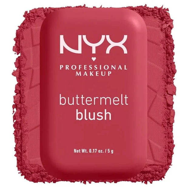 NYX PROFESSIONAL MAKEUP Buttermelt Powder Blush, Fade and Transfer-Resistant Blush, Up to 12HR Make Up Wear, Vegan Formula...