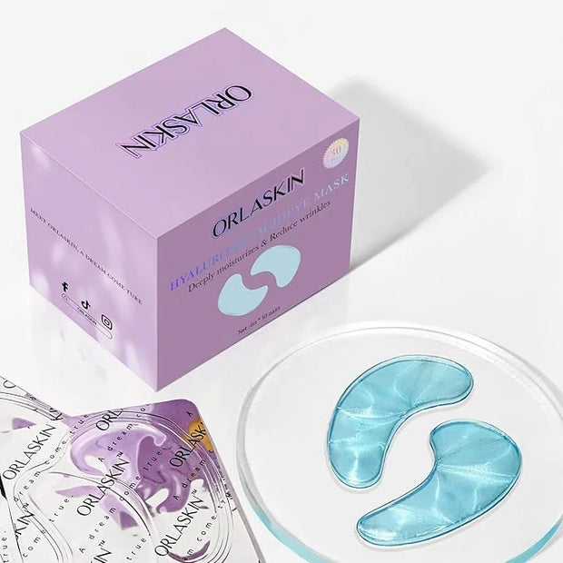Under Eye Patches,30 Pairs Eye Mask Skin care for Dark Circles, Puffy Eyes, Undereye Bags,Wrinkles,Hyaluronic Acid Eye Tre...