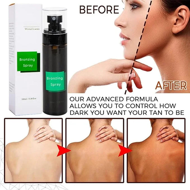 Tanning Accelerator Spray, Waterproof Tanning Spray, Tanning Spray For Sunbed, Women Moisturize Tanning Lotion, Flawless S...