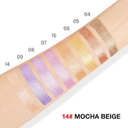 evpct Mocha Beige Shimmer Cream Eye Shadow Brightener Sticks Set for Eyes, Mocha Beige Shimmery Matte Pencil Eye shadow Ap...