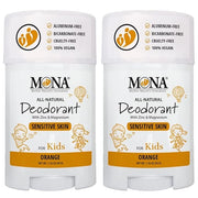 MONA 100% Natural Deodorant for Kids | Safe For Girls & Boys with Sensitive Skin | Baking Soda Free, Aluminum Free | Vegan...