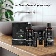The Man Company Ultimate Charcoal Detan Kit with Elegant Gift Box | Charcoal Body wash, Shampoo, Face Scrub, Face wash, Ch...