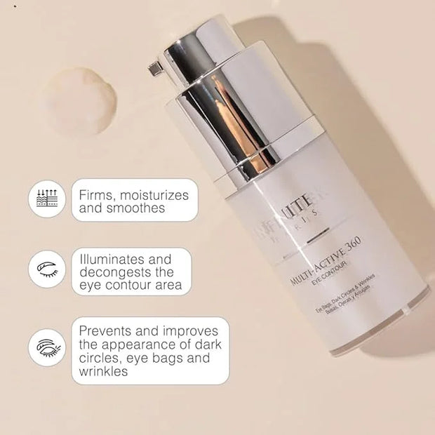 Infinitek Paris Multi-Active Collagen Eye Cream; Retinol Serum Contour - Anti Aging Eye Cream for Wrinkles, Under Eye Trea...