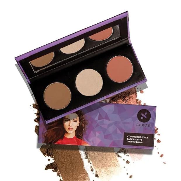 Sugar Cosmetics Contour De Force Face Palette01 Subtle