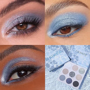 Colourpop So Elemental Eyeshadow Palette - Blue & Silver Shadow Palette with Metallic and Matte Finishes - High-Pigment Ey...