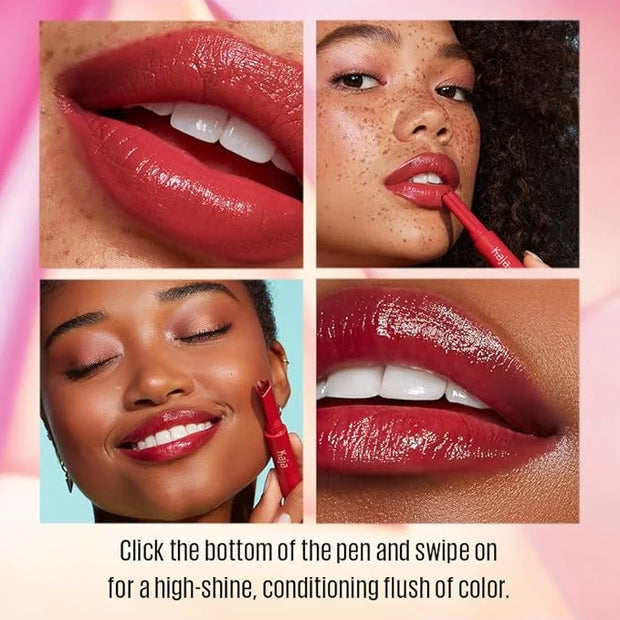 Kaja Lip Gloss - Heart Melter | High-shine, Glossy Finish, Flirty Cherry Red, Moisturize, 01 Too Hot, 0.04 Oz - Product Image