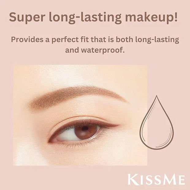 Heroine Make by KISSME Soft Define Waterproof Cream Pencil Eyeliner, Long-Lasting Natural Shades, 0.1g Punched Oval Core, ...