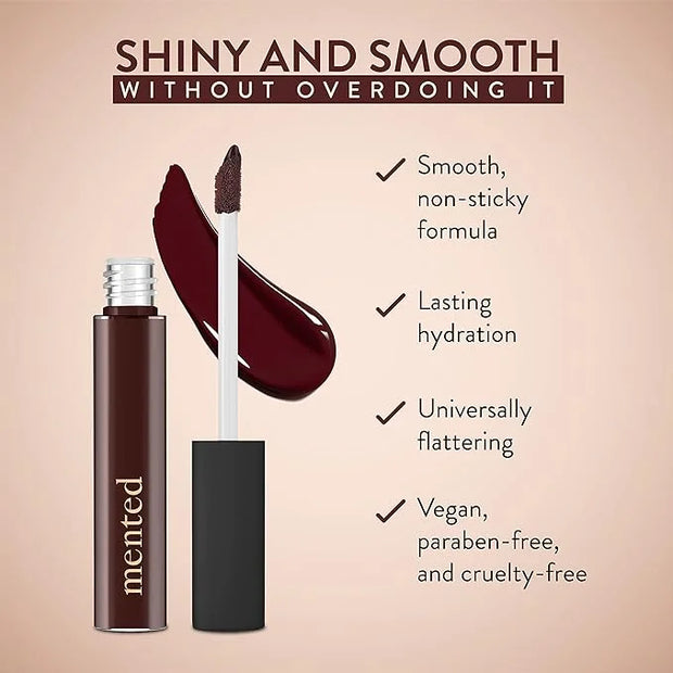 Mented Cosmetics Lip Gloss for Women Tinted Lip Balm Stain, Long Lasting Buildable Moisturizing Lipgloss Lipstick Topper, ...