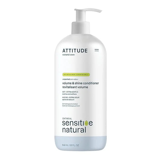 ATTITUDE Hair Conditioner for Sensitive Dry Scalp, Soothing Oat, Naturally Derived Ingredients, Dermatologically Tested, V...