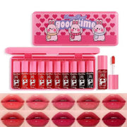 Eakroo 10 Colors Lip Tint Stain Set, Korean Lip Gloss Watery Lip Stain Moisturizing Mini Liquid Lipstick Set, Multi-Use Li...