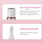 Bikini Trimmer for Women, Electric Razor Hair Shaver for Face Nose Eyebrow Beard Mustache Arm Leg Armpit Bikini, Replaceab...