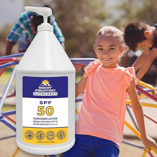 Rocky Mountain Sunscreen SPF 50 Gallon Lotion | Broad Spectrum UVA/UVB Protection | Hawaii 104 Reef Act Compliant (Oxybenz...