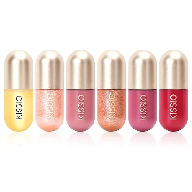 KISSIO Lip Plumper,Color Lip Plumper Gloss,Lip