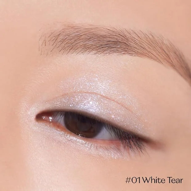 ETUDE Tear Drop Eye Liner #1 White Tear (21AD) | Eyes Makeup | Kbeauty | Liquid Glittering Eye Liner to Make Your Eyes Spa...
