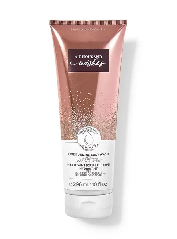 Bath & Body Works Shea Butter and Cocoa Butter Moisturizing Body Wash 10 oz (A Thousand Wishes) - Product Image