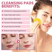 Turmeric face scrub pads, 60pcs