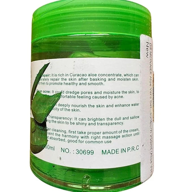 Aloe Vera Gel for Face, Body & Hair, Soothing Aloe Face Moisturizer, Multipurpose Skin Care, Hydrating Aloe Gel, Claming a...