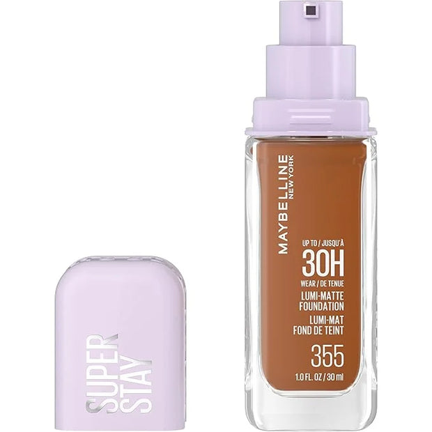 Maybelline Super Stay Lumi-Matte Foundation, Lightweight and Buildable Full Coverage Foundation Makeup For Up To 30HR Wear...