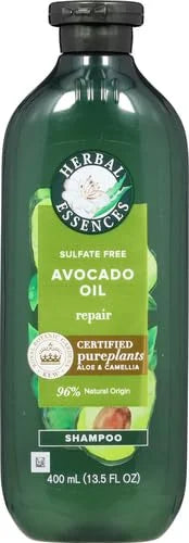 Herbal Essences Avocado Oil Sulfate Free Shampoo, Hair Repair, 13.5 Fl Oz, with Certified Camellia Oil and Aloe Vera, For ...