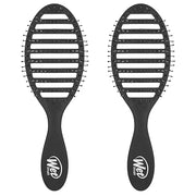 Wet Brush Speed Dry Hair Brush - Black - Vented Design and Ultra Soft HeatFlex Bristles Are Blow Dry Safe With Ergonomic H...