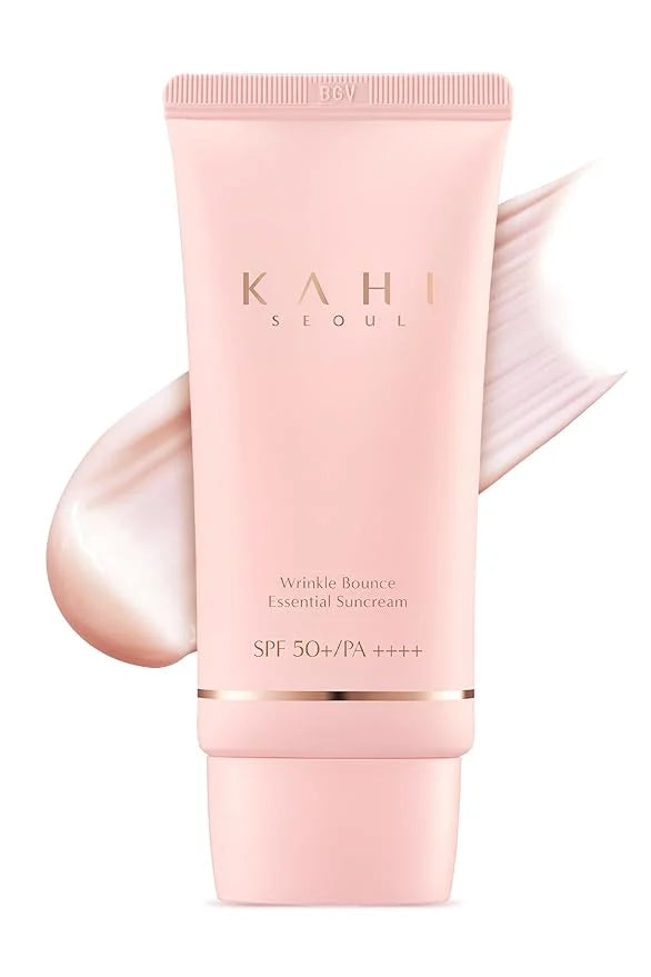 KAHI Wrinkle Bounce Essential Korean Sun Screen Face Moisturizer with SPF 50 + PA++++ Sun Block Daily Moisturizer with SPF...