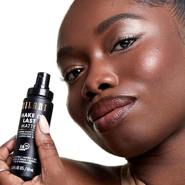 Milani Make it Last Matte - Matte Finish Charcoal Setting Spray - Cruelty-Free Makeup Primer and Setting Spray for Oily Sk...