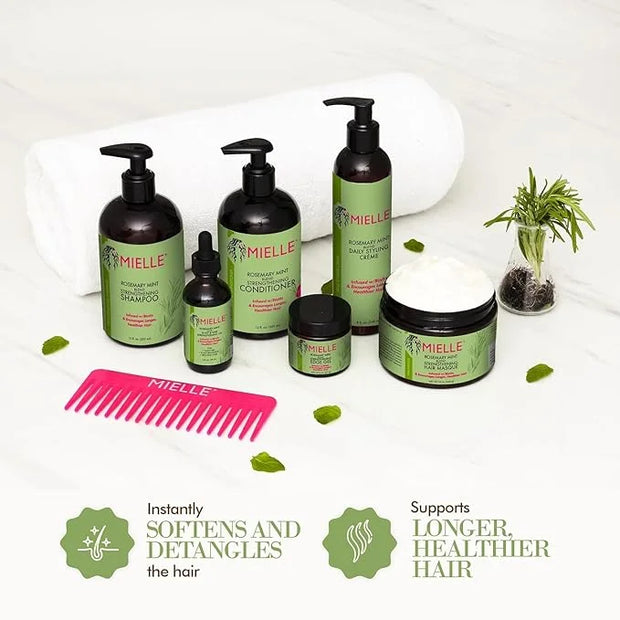 Mielle Organics Rosemary Mint Strengthening Conditioner with Biotin, 12 Ounce - Product Image