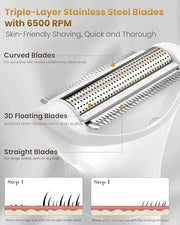 2025 New Bikini Trimmer for Women - 5 in 1 Wet/Dry Electric Razor for Women, Rechargeable Electric Shaver, IPX7 Waterproof...