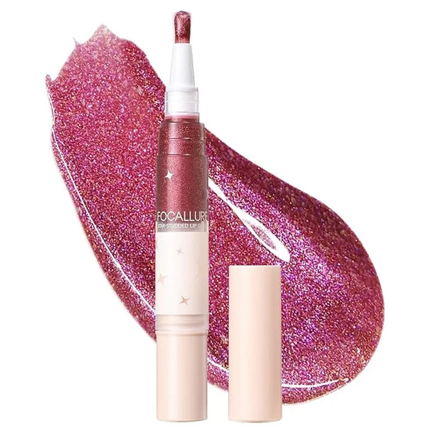 FOCALLURE Glitter Lip Gloss,High Shine Shimmer Lipstick,Long Lasting Plumping Lipgloss,Hydrating,Moisturizing,Non-Sticky a...