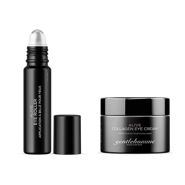 Eye Roller Serum for Men & Men's Collagen Eye Cream | Depuffing Eye Roller Ball for Dark Circles & Puffiness | Collagen & ...