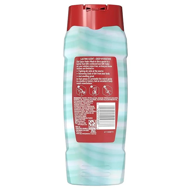 Old Spice Moisturizing Body Wash for Men, Hydro Wash, 2-in-1 Long Lasting Scent & Deep Hydration, 24/7 Shower Fresh, Pure ...