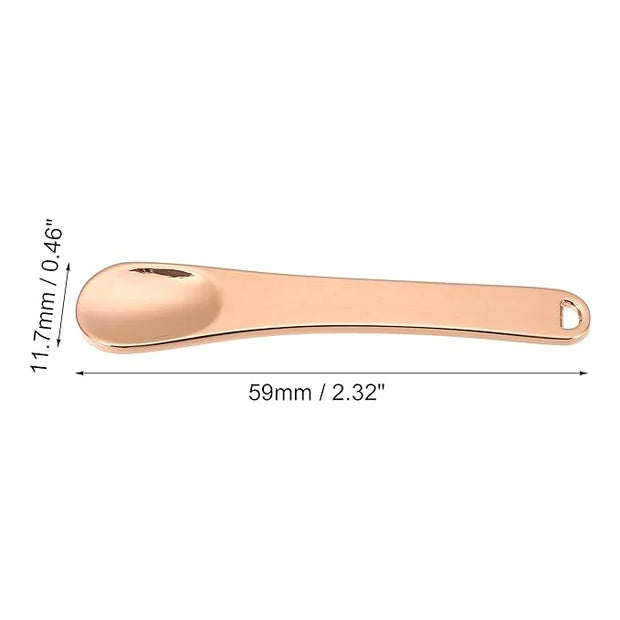 VOCOSTE 4 Pcs Makeup Spatula Mini Spoon, Eye Cream Massage Sticks Beauty Scoop, for Facial Cosmetic Face Cream, Zinc Alloy...