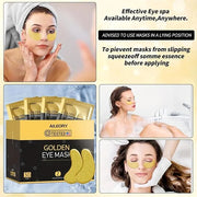 Under Eye Patches (30 Pairs) – 24K Gold Collagen Eye Masks for Puffy Eyes, Dark Circles, Bags, and Wrinkles – Soothes, Smo...