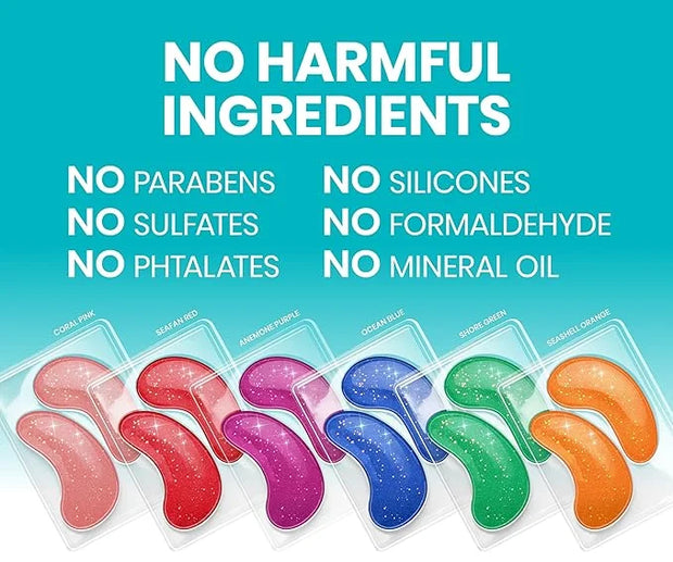 Stylia Under Eye Patches for Puffy Eyes and Dark Circles (6 Pairs) - Marine Collagen Under Eye Mask with Vitamin C, Hyalur...