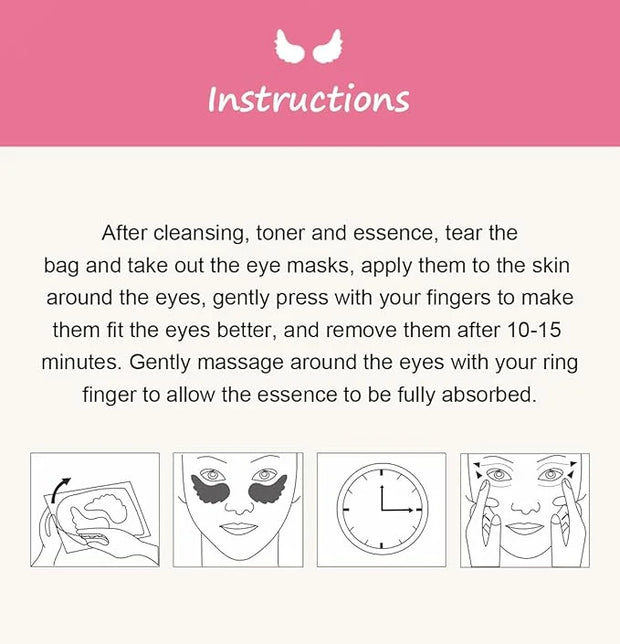 12 Pcs Under Eye Patches for Puffy Eyes, Cranberry Cristal Eye Mask, Hydrate Moisturize Around Eye Skin Cooling Mask, Redu...