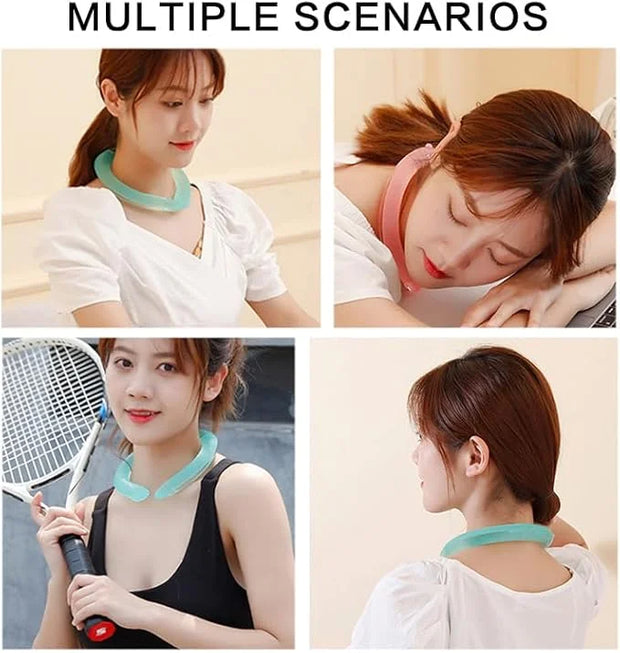 2 PCS Small Ice Collar, Kid Neck Cooling Tube, Wearable Cooling Neck Wraps for Summer Heat I Hands Free Cold Pack, Reusabl...