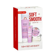 First Aid Beauty Soft + Smooth Starter Body Kit: KP Bump Eraser Body Scrub, 4 oz, Smoothing + Brightening Lotion (Peach), ...