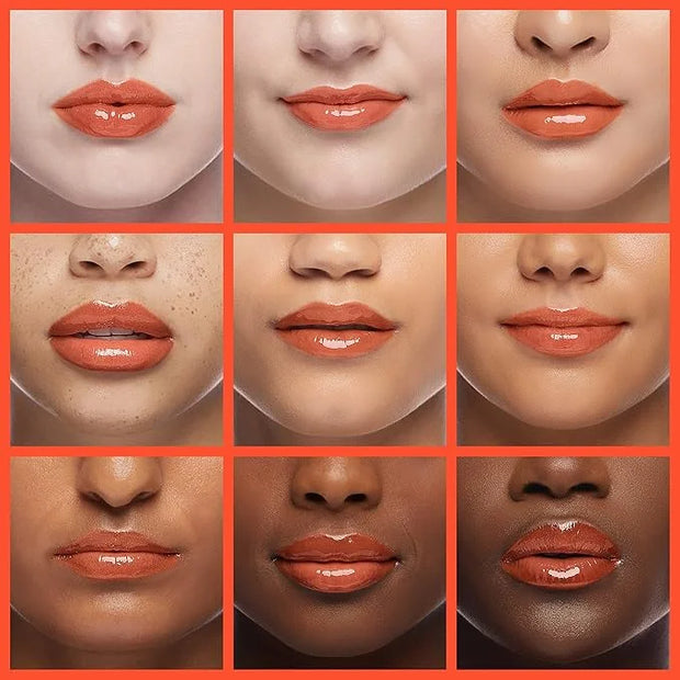 Hydrating/Moisturizing Lip Glow Oil Gloss Transparent Toot Lip Oil Tinted Non-Sticky Nourishing Long Lasting Repairing Lig...