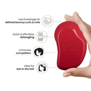 Tangle Teezer Original Detangler Brush, Dry & Wet Hair Brush for Thick & Curly Hair Types, Salsa Red - Product Image