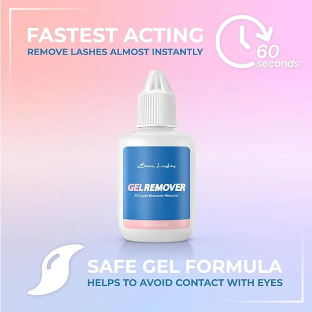 100 Pairs Under Eye Pads & Eyelash Extension Remover Gel | Lint Free Hydrogel Eye Patches for Lash Extensions & Lift | Eff...