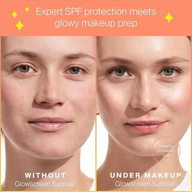 Supergoop! Glowscreen SPF 40, Sunrise (Champagne Glow) - 20 mL, 2 Pack - Glowy Primer + Broad Spectrum Tinted Sunscreen - ...
